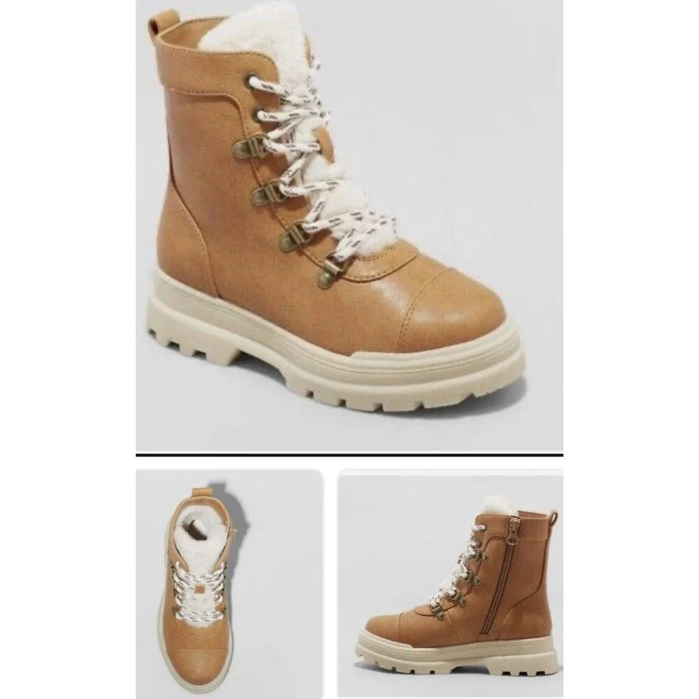Art Class Girls Youth 1 Fuzzy Fall Boot Tan